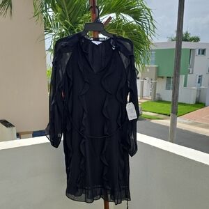 Time and Tru Black Long Sleeve Dress